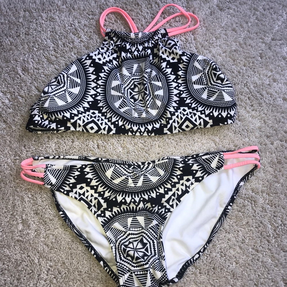 Target 2 piece bathing suit. aztec. halter.